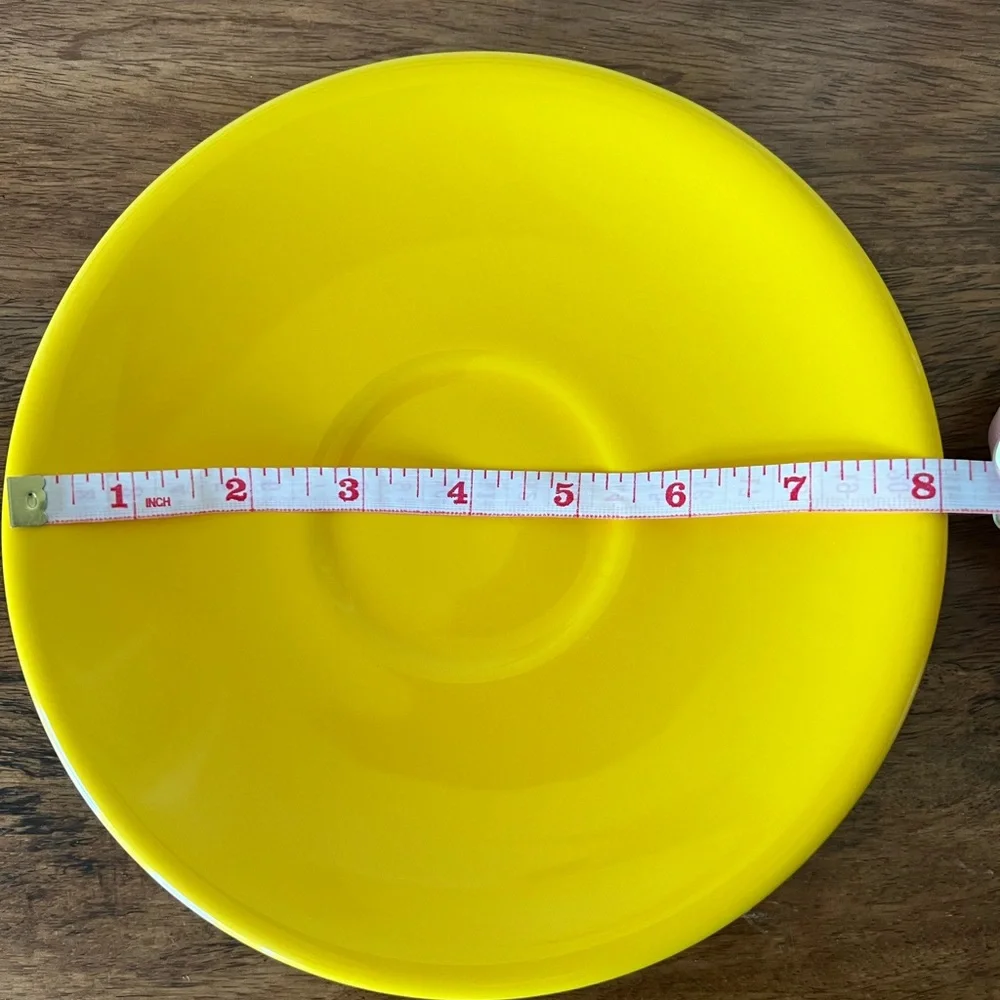 Crate & Barrel Oversized Breakfast Mug and Saucer Set